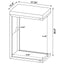 Snack Table With Industrial Base