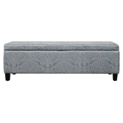 Indoor Storage Ottoman Bench With Hidden Storage - Pattern