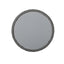 Achill - Outdoor Modern Boho Wicker Side Table With Glass Top - Gray