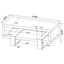 1 Shelf Coffee Table Design And Accents - Gray