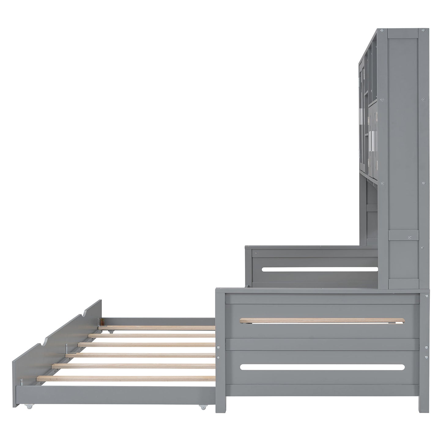 Daybed & All-In-One Cabinet And Shelf