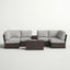 Stylish Modular Wicker Patio Seating Group