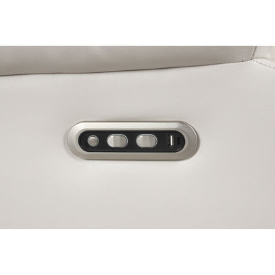 Lacrosse - Power Reclining Sectional Sofa & Bluetooth Speakers, LED Lights, Console Storage, Cup Holders And USB Charging - Beige