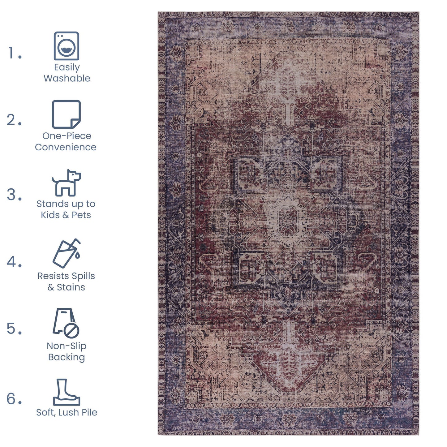 Maval - Runner Rug Washable