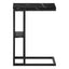 Accent Table, C - Shaped, Marble Look Contemporary & Modern Convenient Design