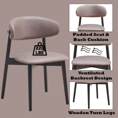 Lanae - 5 Piece Dining Room Set - Natural / Black