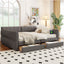 Upholstered Platform Bed With USB Charging And 2 Storage Drawers