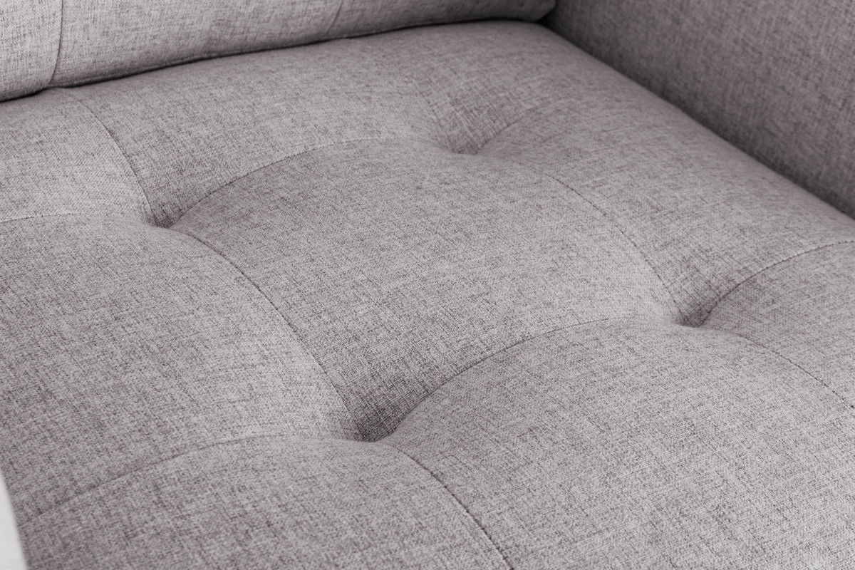Victoria - Fabric Armchair With Metal Legs, Side Pockets, And Pillow