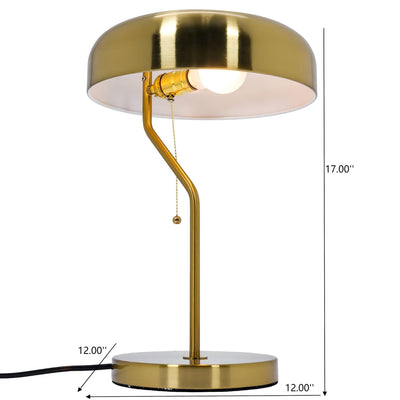 Bedside Nightstand Table Lamp - Gold