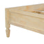 Classic Platform Bed Frame With Panel Headboard