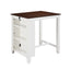 Graham - Small Space Counter Height Dining Table With USB Charging Ports And Shelves