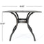 Enchantia - Outdoor Rectangular Dining Table With Weave Tabletop And Flared Legs - Copper