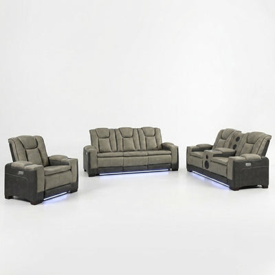 Bruno - Power Reclining Living Room Set With LED Lighting