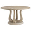 Rodota - 5 Piece Round Dining Table Set With Upholstered Chairs - White Washed