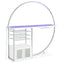 Casey - 2 Door Home Bar Storage Bar With Customizable Lighting - White