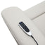 Marsha - Silicone Synthetic Leather Power Motion Recliner With Lift Heating Massage Chair - Light Gray