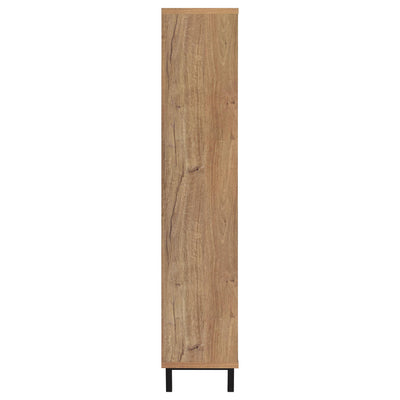 Stagg - 4 Door Tall Shoe Storage Cabinet With Adjustable Shelves And Ventilated Doors - Natural