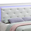 Bed With LED Light Accents Headboard
