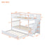 Stairway Bunk Bed & Storage And Guard Rail For Bedroom