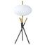 Clarendon - Orb Shade Tripod Table Lamp Desk & Bedside Lamp - Black