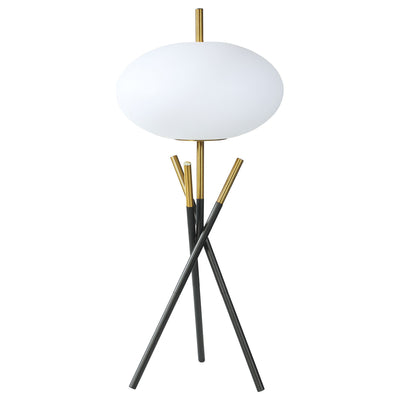 Clarendon - Orb Shade Tripod Table Lamp Desk & Bedside Lamp - Black