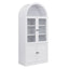 Tall Arched Top Storage Cabinet With 5 Tier Shelves, Soft Close Hinges