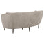 Saanich - Upholstered Curved With Plump Accent Pillows - Beige