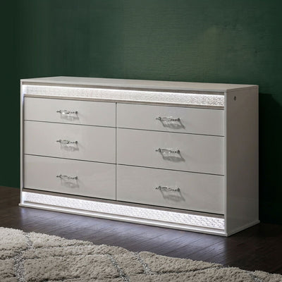 Glam - Bedroom Set With LED Headboard