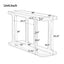 Console Table & Bottom Shelf - Walnut
