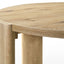 Bowen - Round Dining Table With Cream Color Upholstered Chairs (Set of 5) - Oak Finish