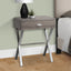 Accent Side X Table, Storage Drawer, Contemporary & Modern
