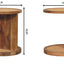 Close Knit Corner End Table - Oak