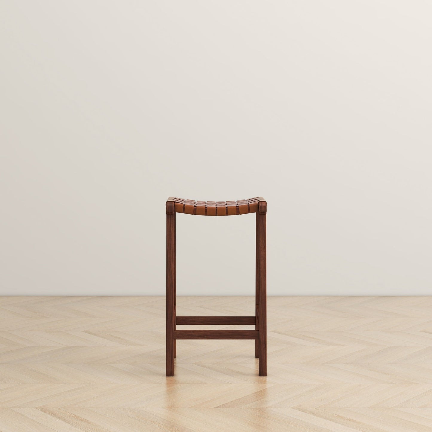 James - Mid-Century Modern Genuine Counter Stool