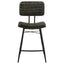 Senko - 5 Piece Counter Dining Set With Upholstered Chairs - Antique Espresso