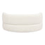 Shep - Curved Dog Sofa Bed Medium - Ivory White