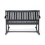 Baxter - Rocking Loveseat - Dark Gray