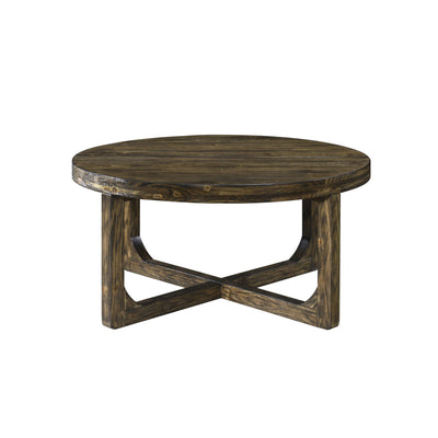 Kerby - Round Coffee Table - Dark Brown