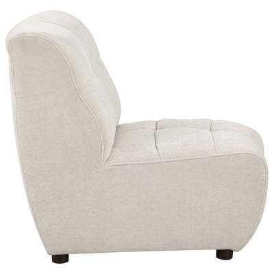 Oliver - 5 Piece Upholstered Sectional Sofa With Curved Silhouette - Ivory