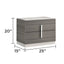 Altima - 2 Drawer Nightstand - Gray