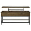 Lift Top Coffee Table With Adjustable Height - Brown