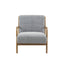 Mid-Century Style Lounge Chair With Upholstered Seat