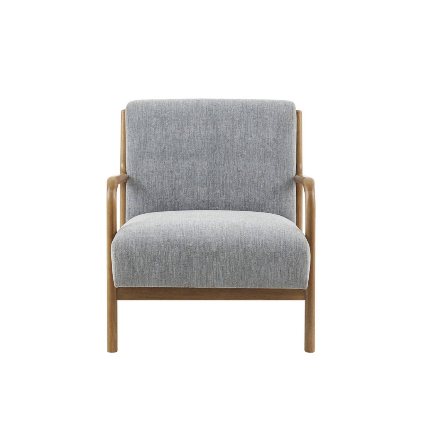 Mid-Century Style Lounge Chair With Upholstered Seat