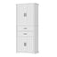 Multi Functional Storage Cabinet With Adjustable Shelves, 2 Drawers, Door Shelves