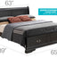 Upholstered Panel Sleigh Bed Design
