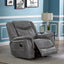 Encino - Upholstered Padded Arm Glider Recliner - Gray