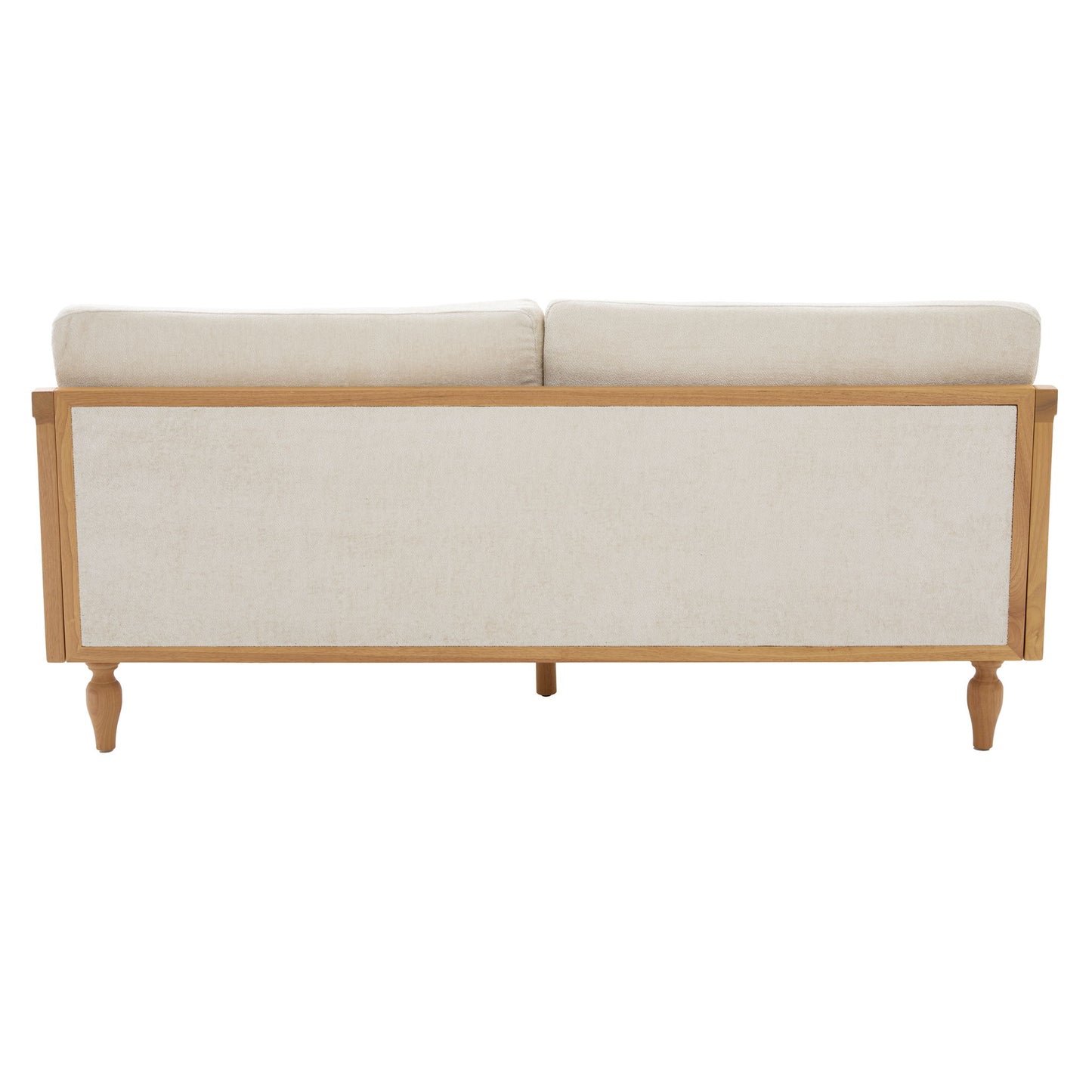 3 Seater Sofa With Rattan Armrests