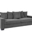 Luxe Sofa With 5 Matching Toss Pillows, Sleek Design, Spacious And Comfortable 3 Seater Couch
