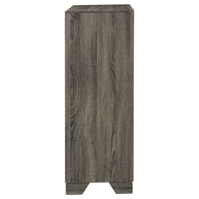 Funston - 4 Drawer Chest Of Drawers With Bar Handles - Brown Oak