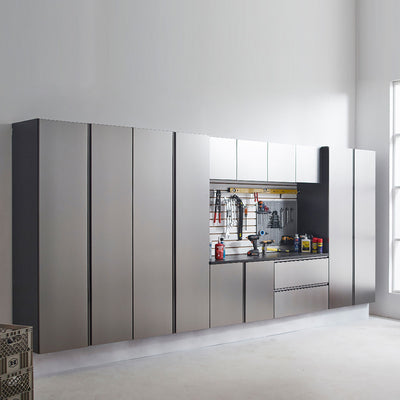 Nova Series - Wall Mounted Utility Storage Garage Cabinet - Dark Gray