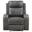 Forrest - Recliner Chair With Tufted Upholstery - Gray